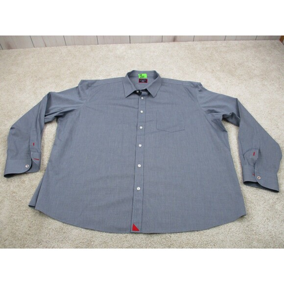 UNTUCKit Shirt Mens XXXLC Gray Cotton Wrinkle Free Casual Preppy Button Up - Picture 1 of 11